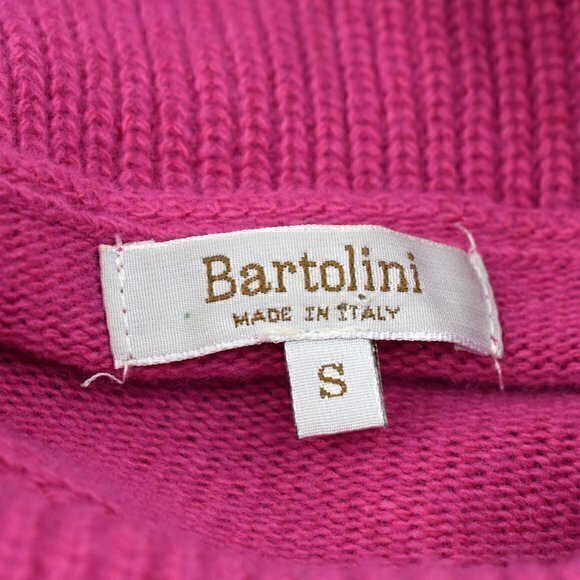 Bartolini Women's Cowl Neck Sweater Color Pink Size Small Gently Used Condition - Picture 4 of 5